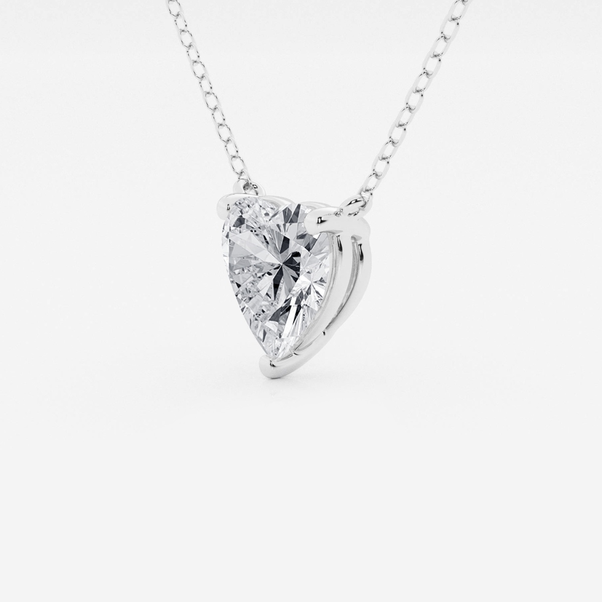 2 ctw Heart Lab Grown Diamond Solitaire Pendant Grownbrilliance