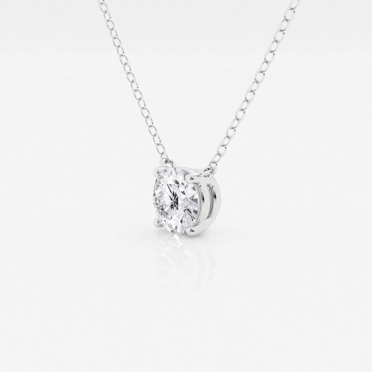 Additional Image 1 for  1 ctw Round Lab Grown Diamond Solitaire Pendant