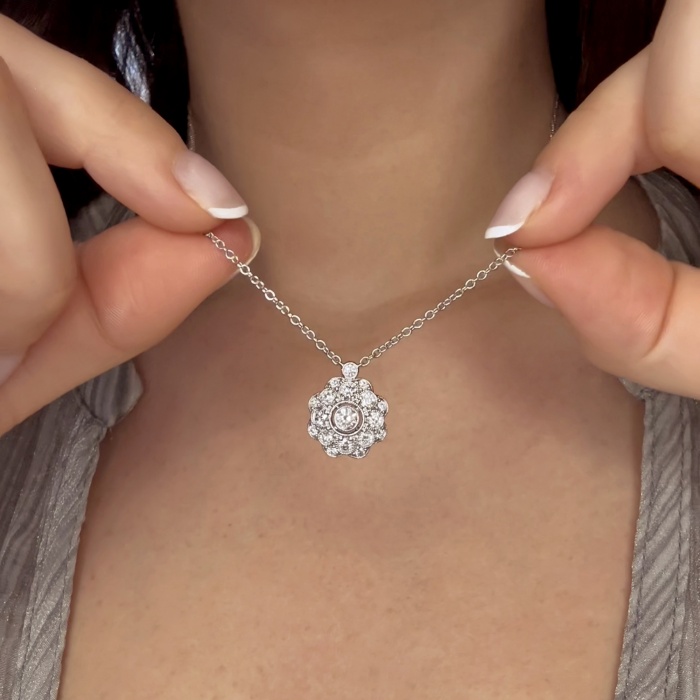 Vintage Flower Dangle Pendant