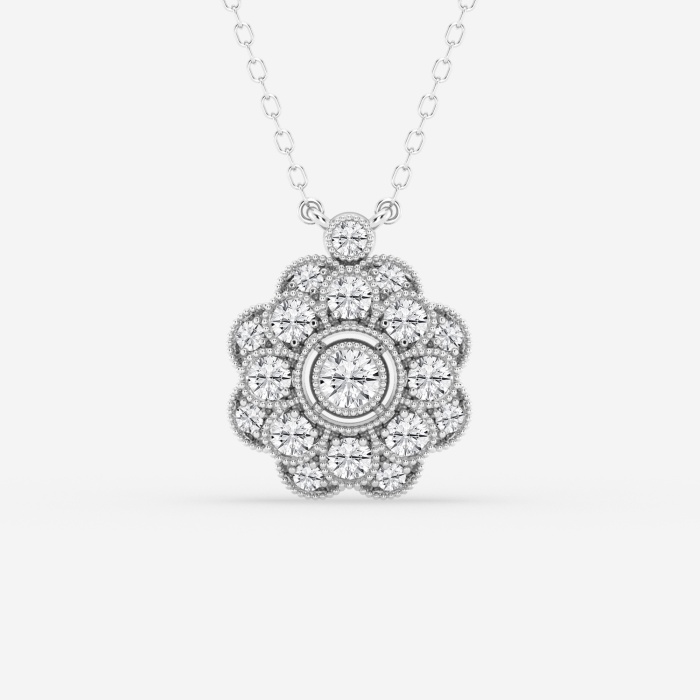 Vintage Flower Dangle Pendant