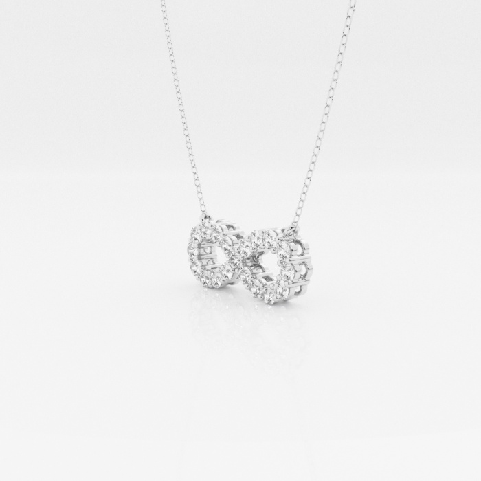 Additional Image 1 for  1 ctw Round Lab Grown Diamond Infinity Fashion Pendant With Adjustable Chain
