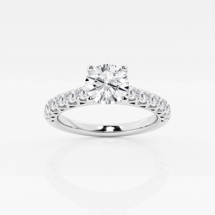 1 1/2 ctw Round Lab Grown Diamond Royal Crown Engagement Ring