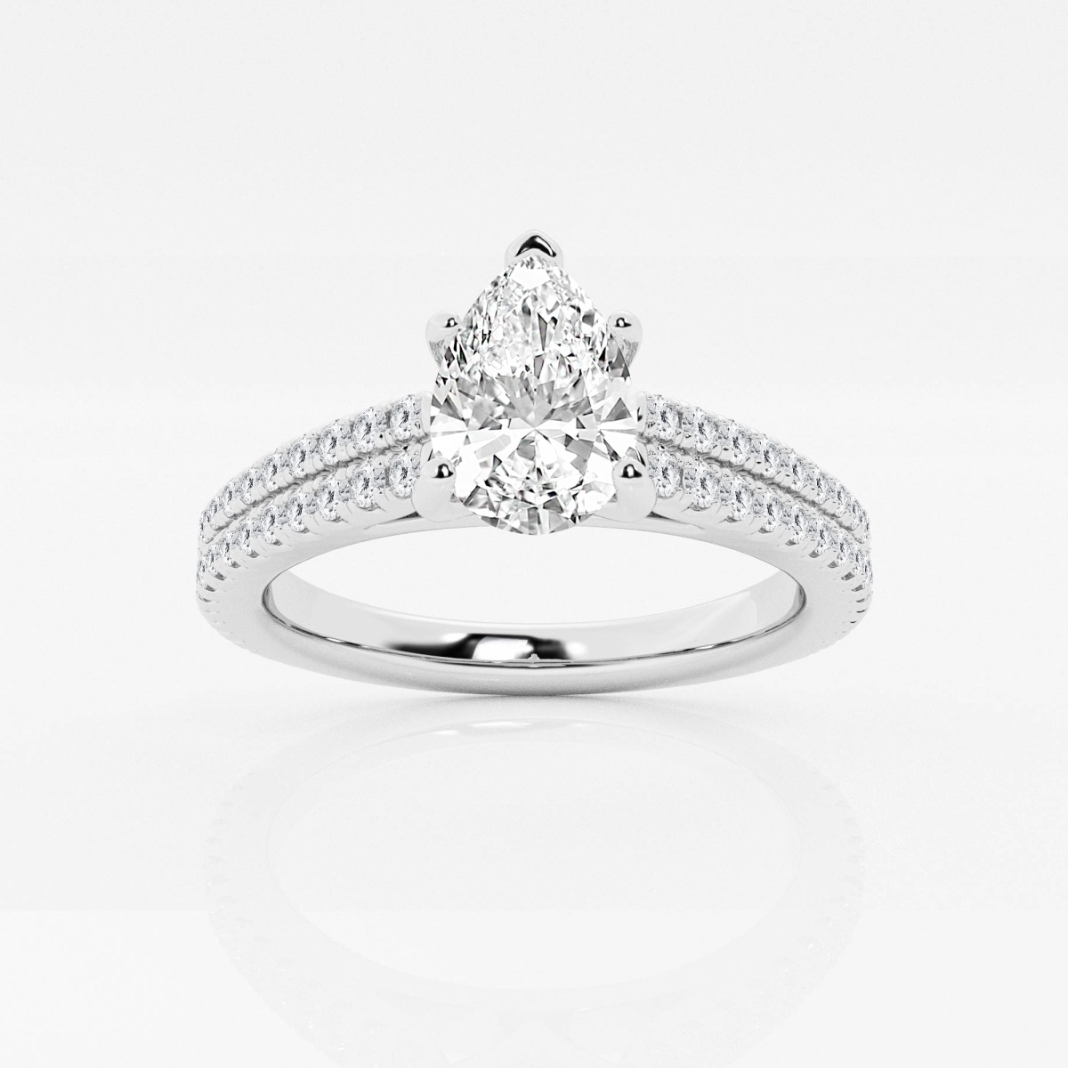 Double row hot sale engagement rings