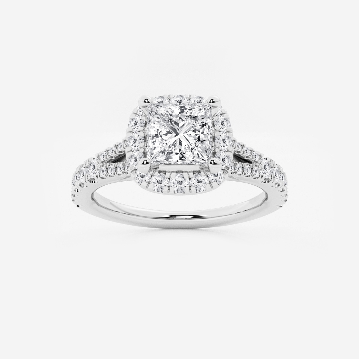 Ring.☆.。.:*・° Neil Lane Princess-Cut Diamond Double Cushion Frame Twist