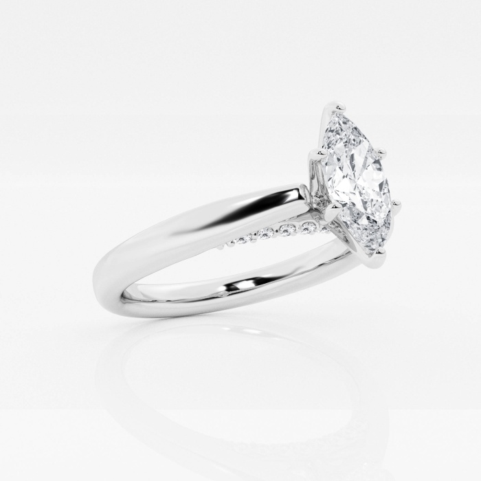 Additional Image 1 for  1 1/8 ctw Marquise Lab Grown Diamond Arch Engagement Ring