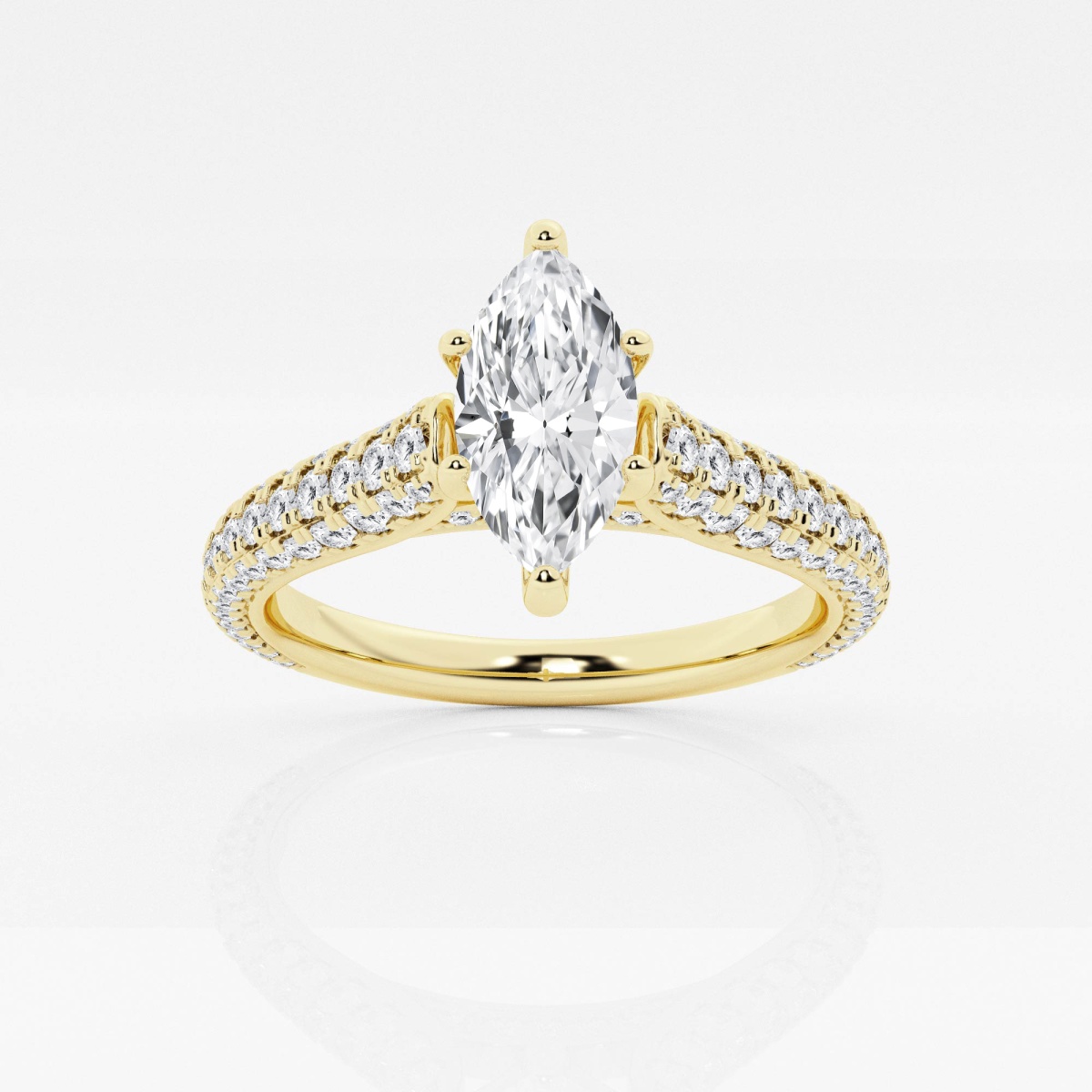 Marquise pave engagement on sale rings