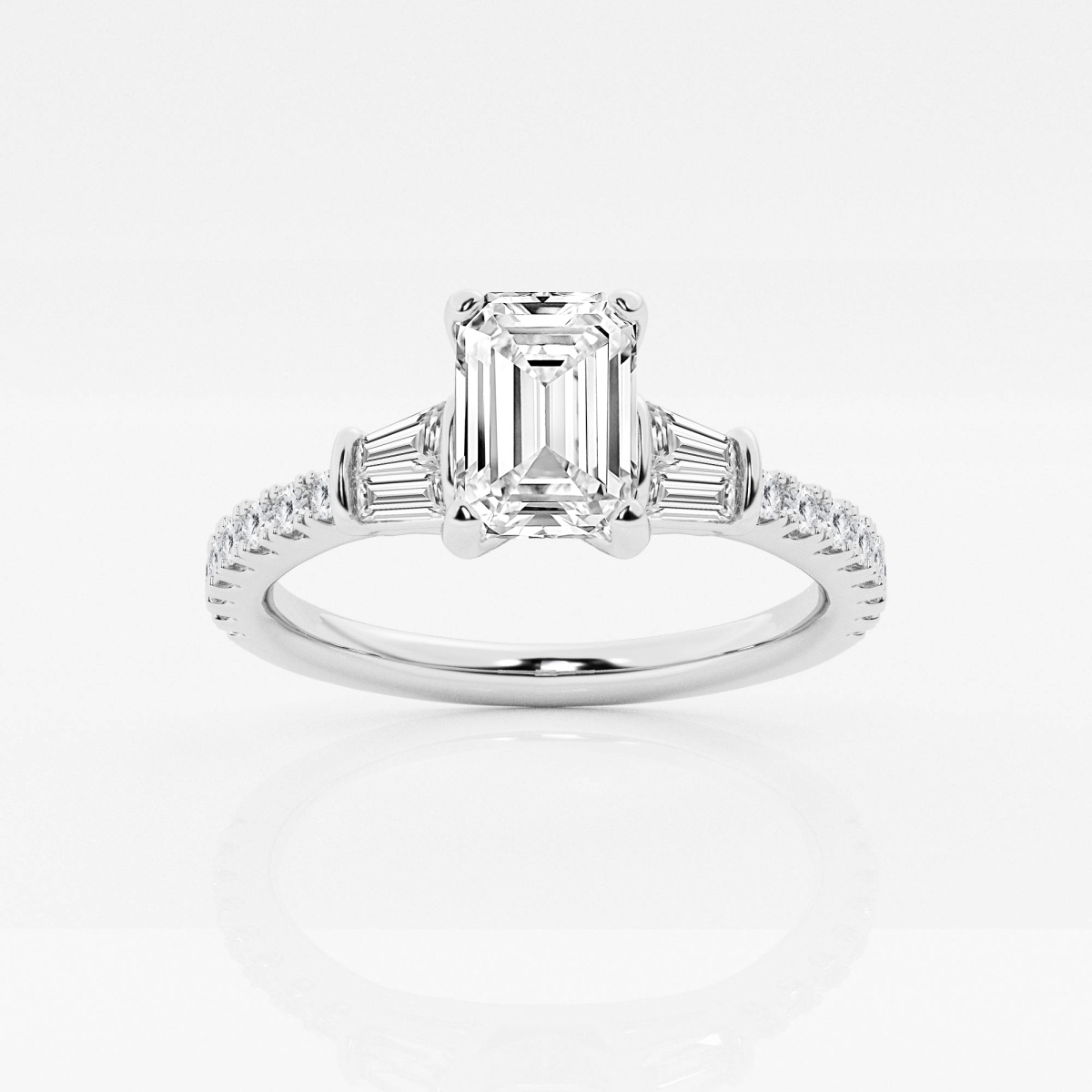 1/2 CTW Baguette Diamond Wedding Ring in Platinum