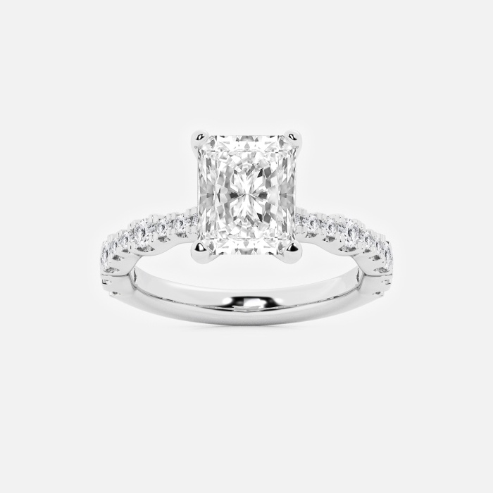 Station Radiant Side Stone Engagement Ring