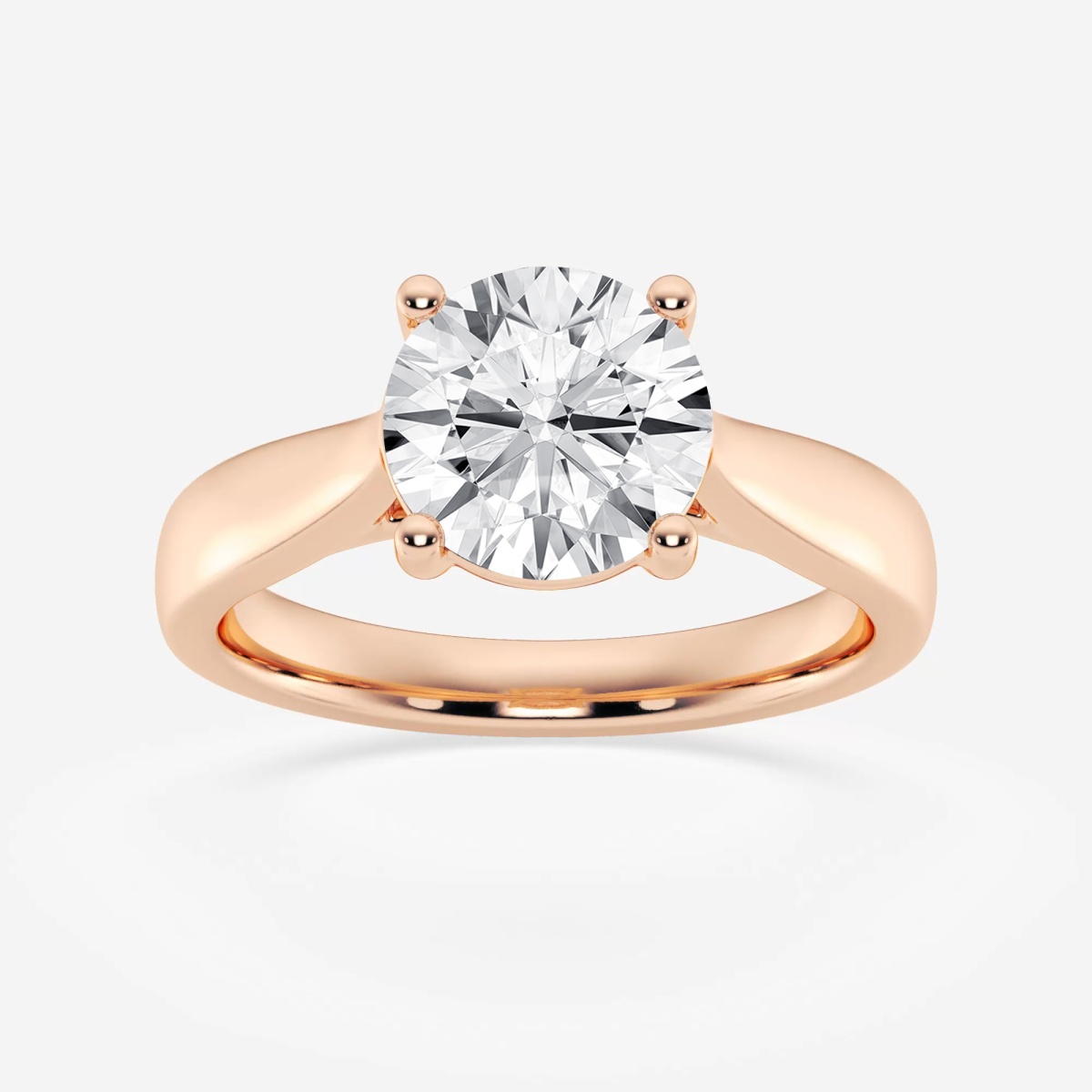 Additional Image 1 for  2 ctw Round Lab Grown Diamond Trellis Solitaire Engagement Ring