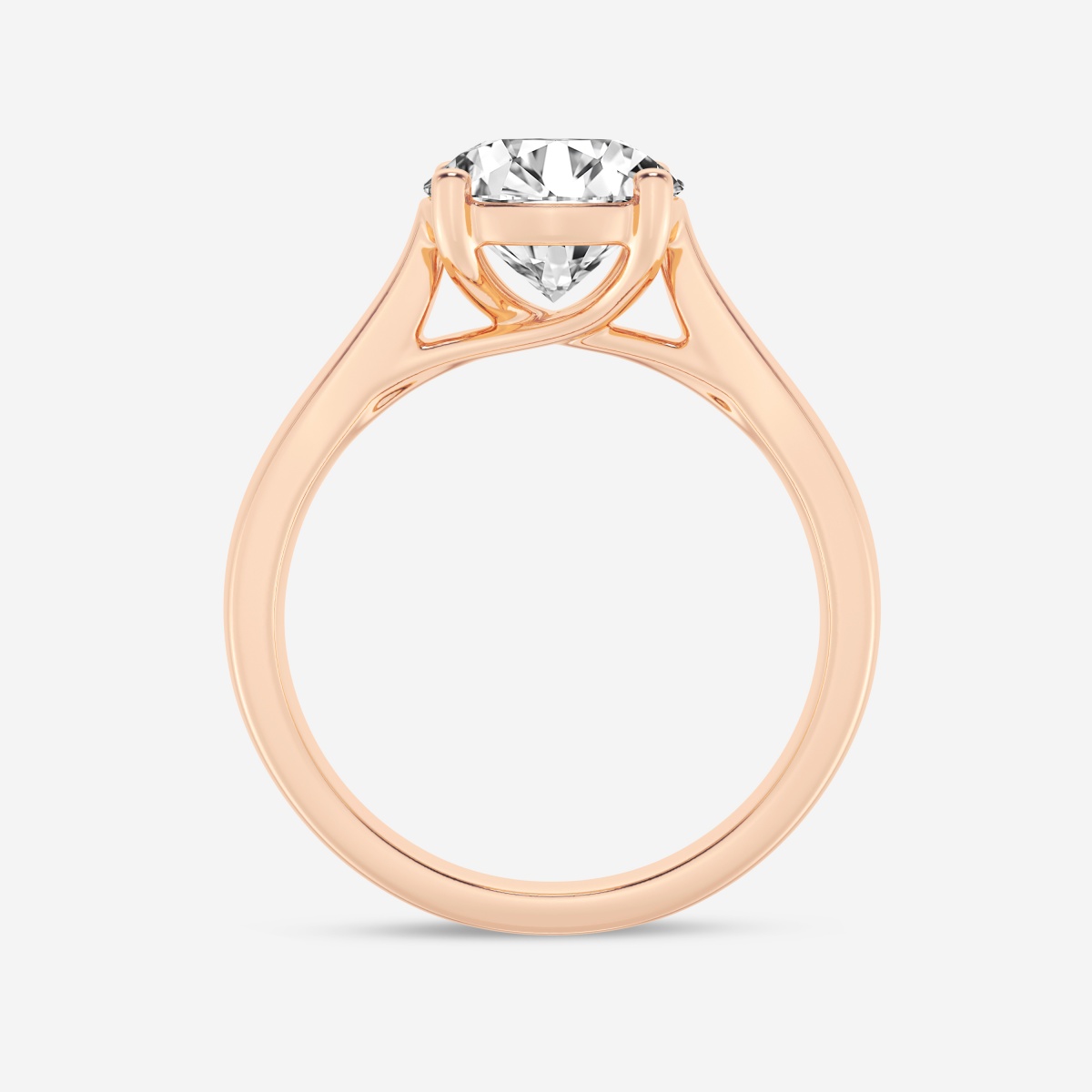 2 ctw Round Lab Grown Diamond Trellis Solitaire Engagement Ring
