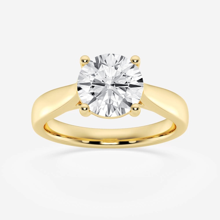Additional Image 1 for  2 ctw Round Lab Grown Diamond Trellis Solitaire Engagement Ring