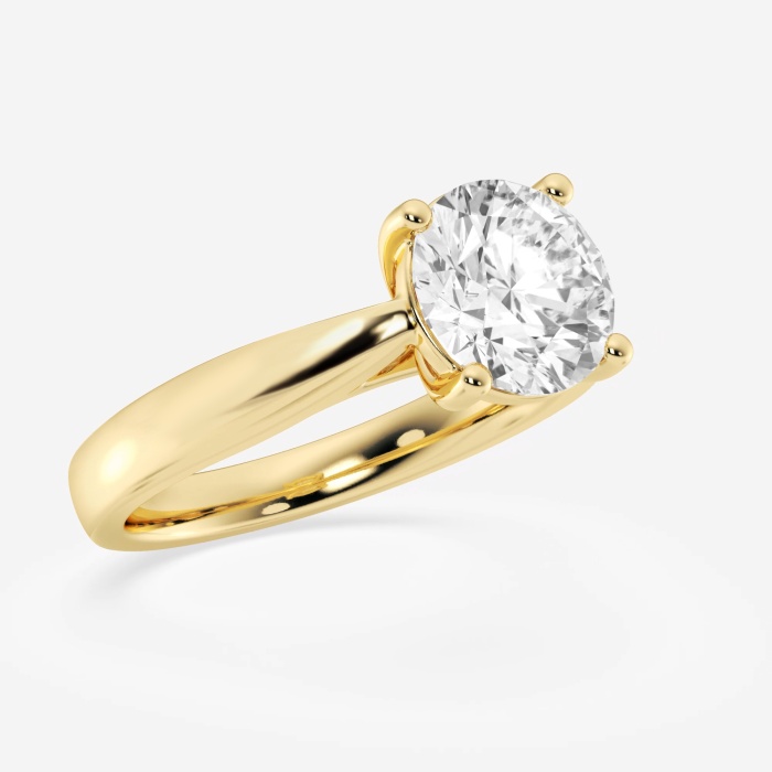 2 ctw Round Lab Grown Diamond Trellis Solitaire Engagement Ring