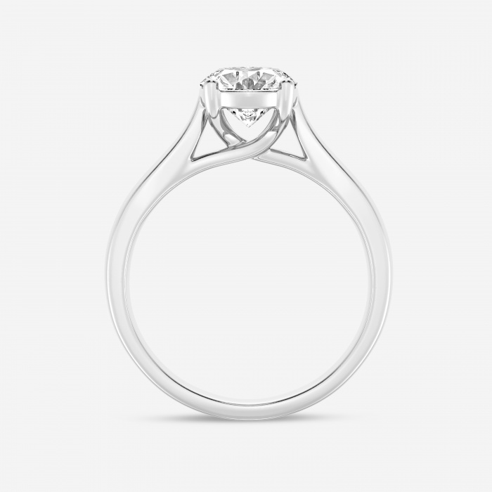 2 ctw Oval Lab Grown Diamond Trellis Solitaire Engagement Ring