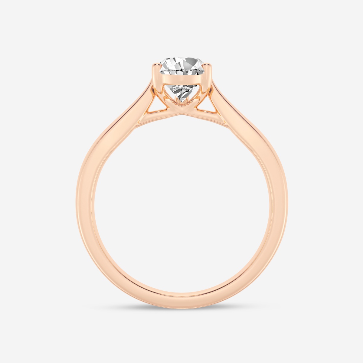 1 ctw Pear Lab Grown Diamond Trellis Solitaire Engagement Ring