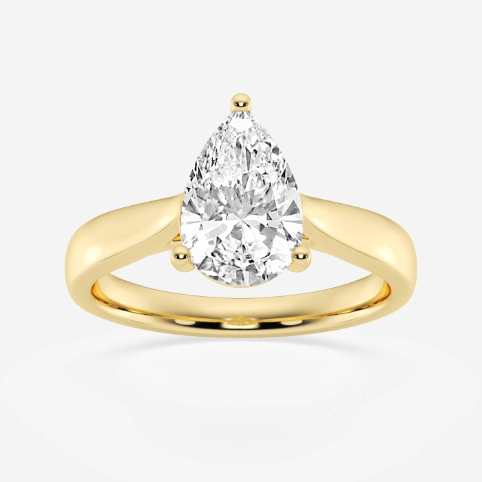 2 ctw Pear Lab Grown Diamond Trellis Solitaire Engagement Ring