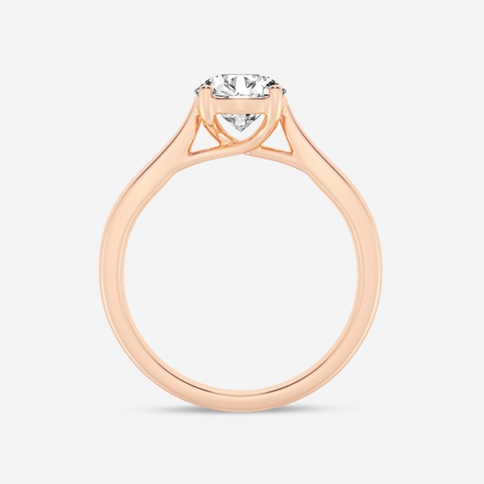 1 ctw Round Lab Grown Diamond Trellis Solitaire Engagement Ring