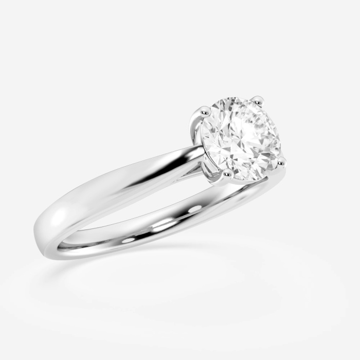 Additional Image 2 for  1 ctw Round Lab Grown Diamond Trellis Solitaire Engagement Ring