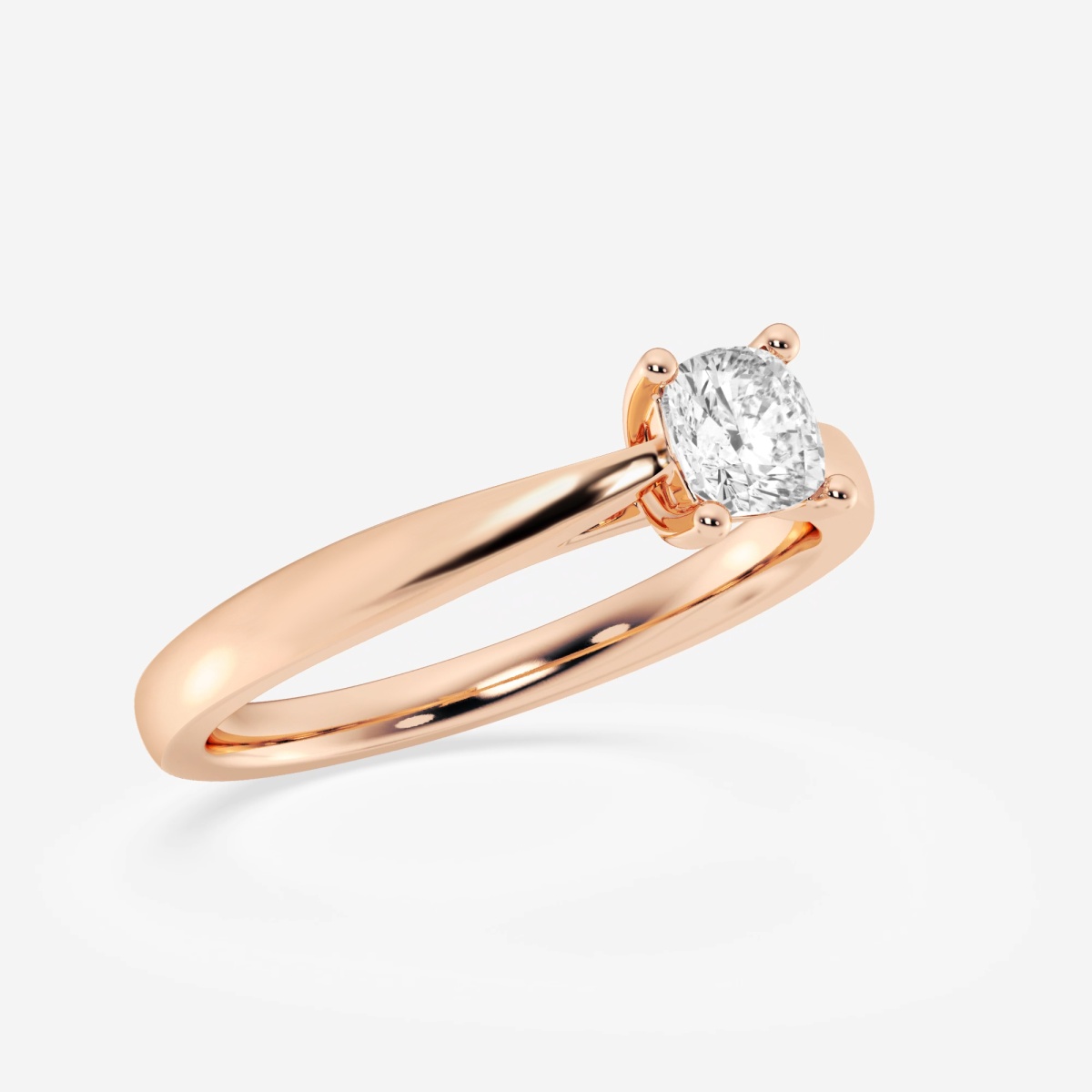 Additional Image 2 for  1/2 ctw Cushion Lab Grown Diamond Trellis Solitaire Engagement Ring