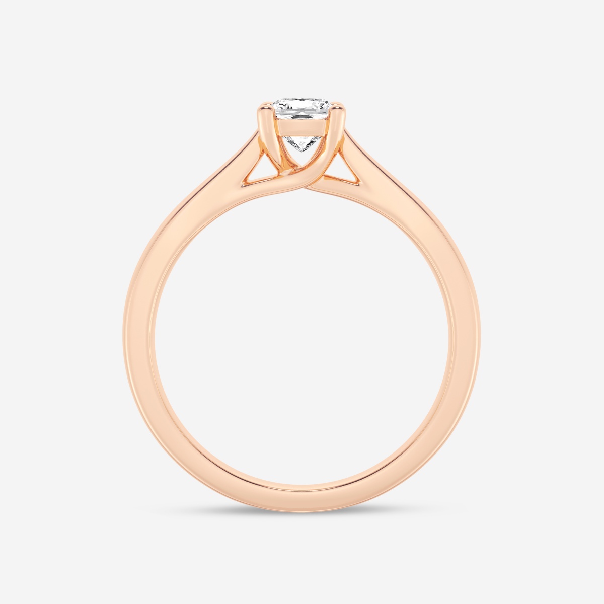 1/2 ctw Cushion Lab Grown Diamond Trellis Solitaire Engagement Ring