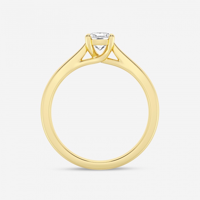1/2 ctw Cushion Lab Grown Diamond Trellis Solitaire Engagement Ring