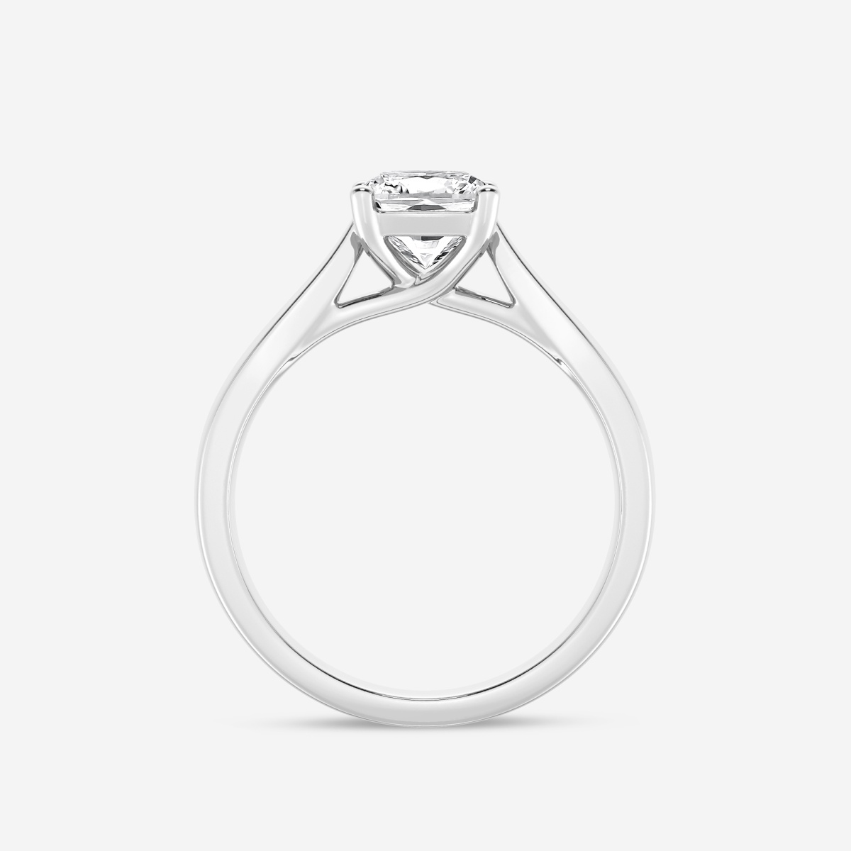 1 1 2 ctw Cushion Lab Grown Diamond Trellis Solitaire Engagement