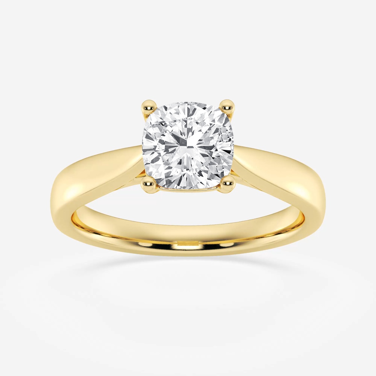 Additional Image 1 for  1 1/2 ctw Cushion Lab Grown Diamond Trellis Solitaire Engagement Ring