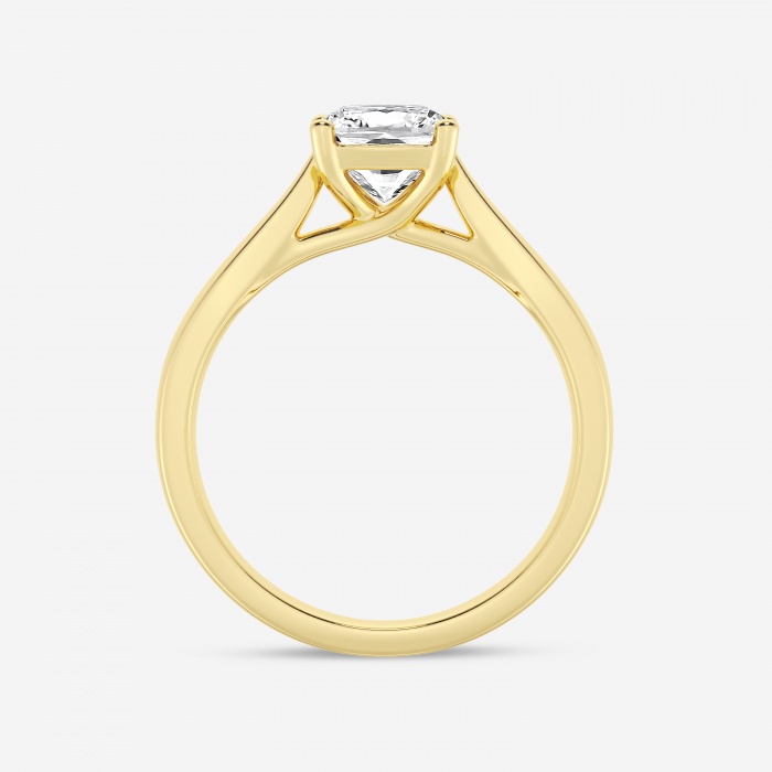 1 1/2 ctw Cushion Lab Grown Diamond Trellis Solitaire Engagement Ring