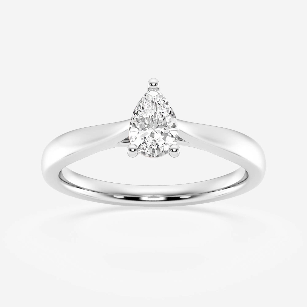 1/2 ctw Pear Lab Grown Diamond Trellis Solitaire Engagement Ring