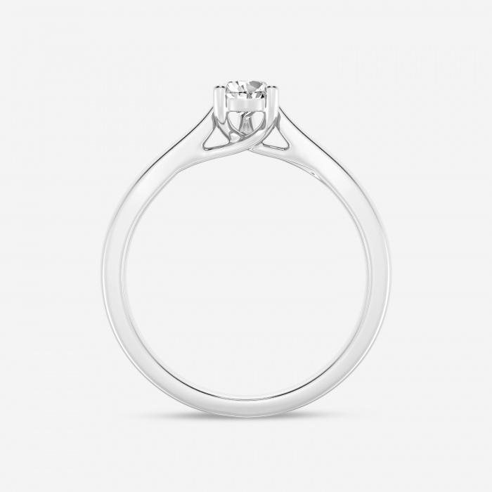 Additional Image 1 for  1/2 ctw Pear Lab Grown Diamond Trellis Solitaire Engagement Ring