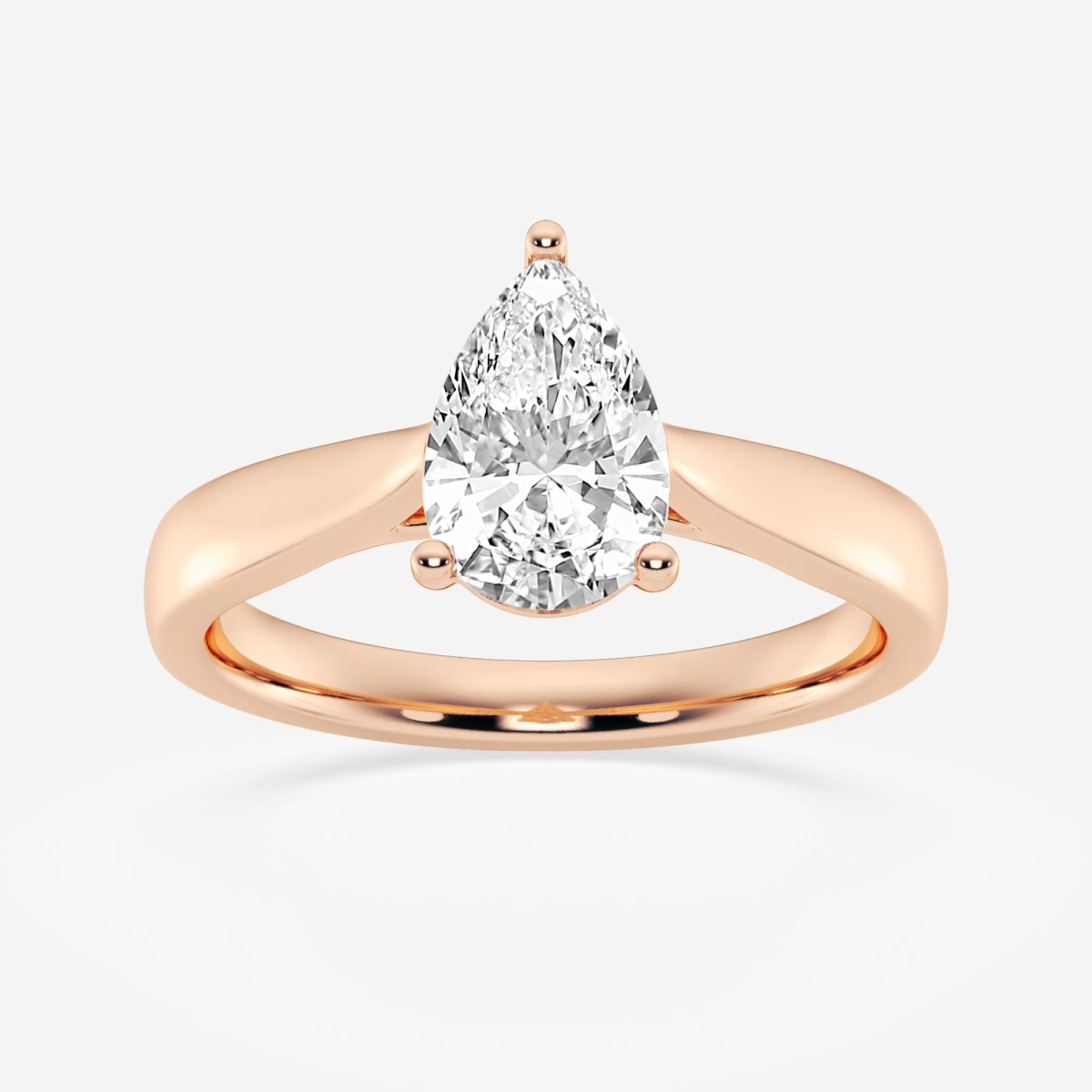 1 1/2 ctw Pear Lab Grown Diamond Trellis Solitaire Engagement Ring