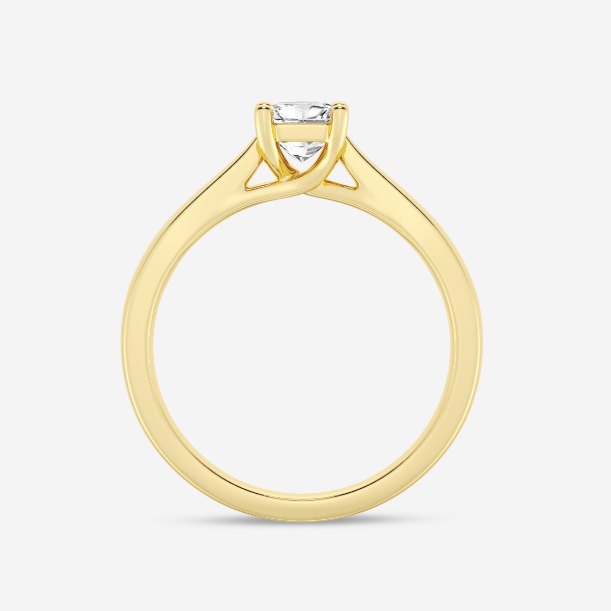 1/2 ctw Princess Lab Grown Diamond Trellis Solitaire Engagement Ring