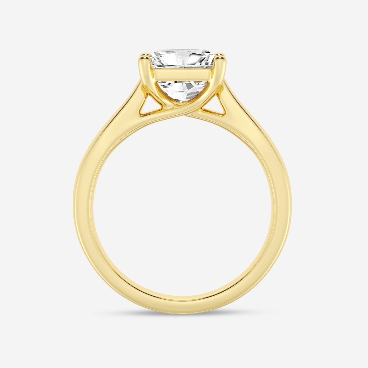 2 ctw Princess Lab Grown Diamond Trellis Solitaire Engagement Ring