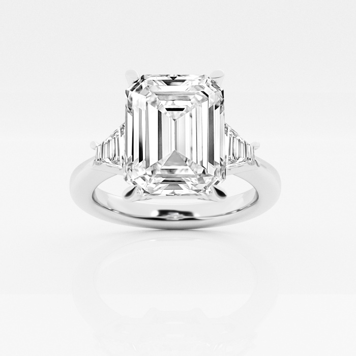 Badgley Mischka Near-Colorless 5 ctw Emerald Lab Grown Diamond Engagement Ring