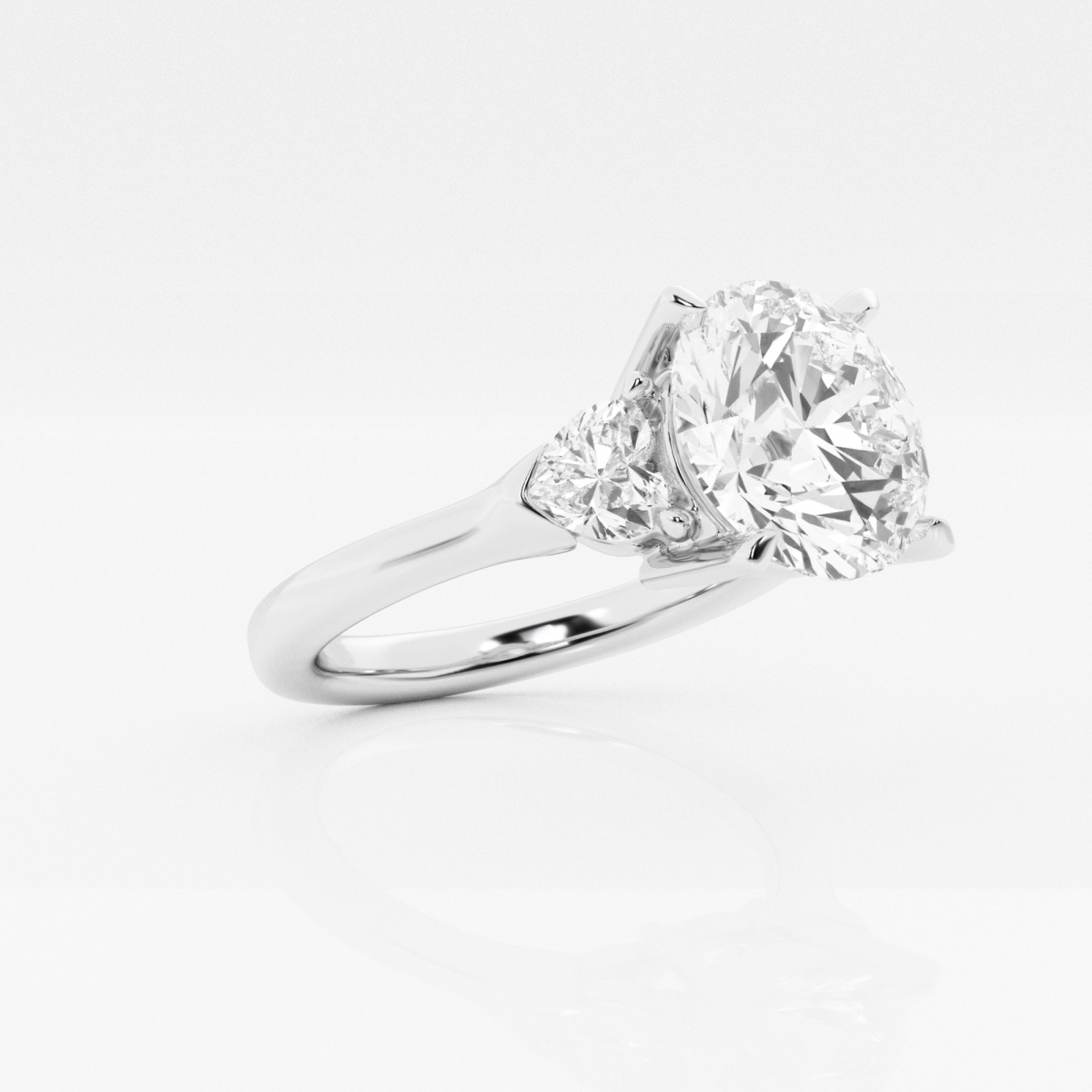 Badgley Mischka Near-Colorless 4 5/8 ctw Round Lab Grown Diamond Engagement Ring
