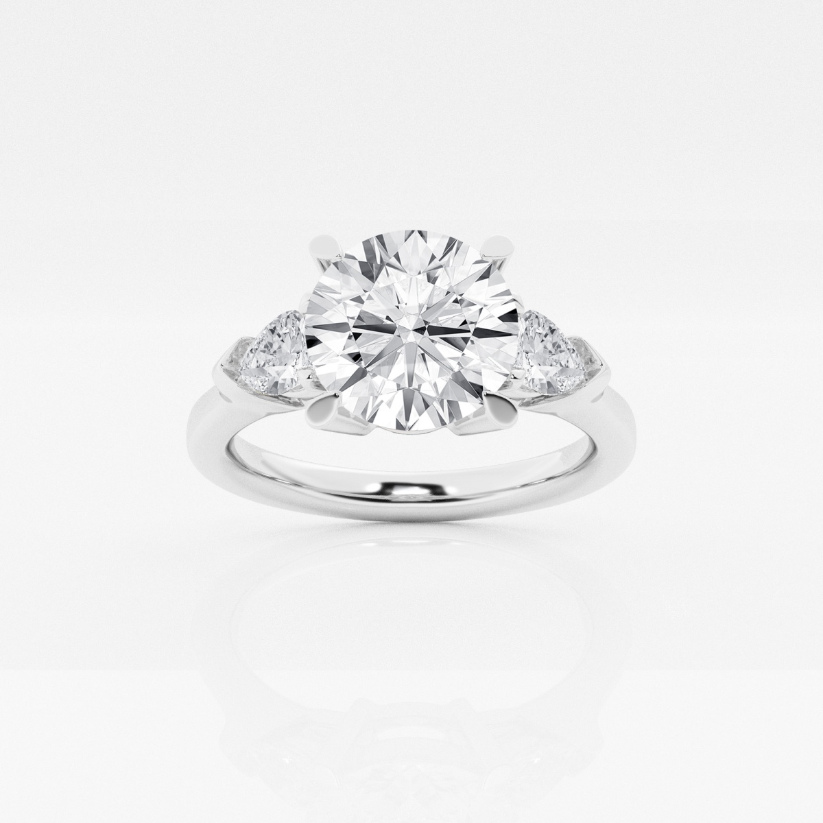 Badgley Mischka Near-Colorless 2 3/4 ctw Round Lab Grown Diamond Engagement Ring
