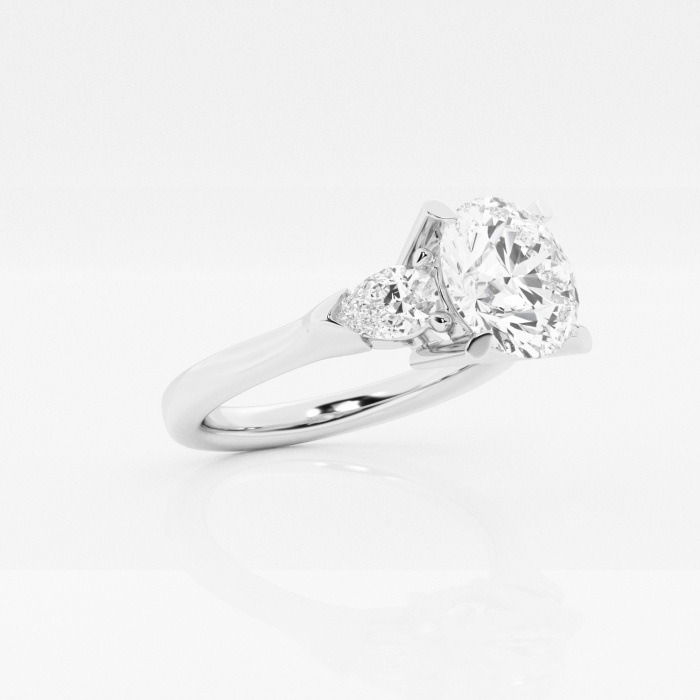 Badgley Mischka Near-Colorless 2 3/4 ctw Round Lab Grown Diamond Engagement Ring