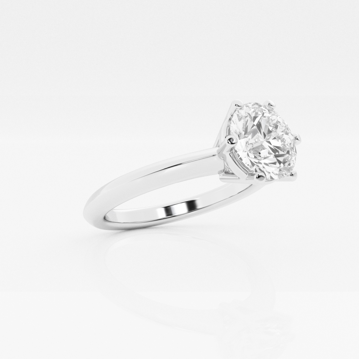 Additional Image 1 for  2 ctw Round Lab Grown Diamond Six-Prong Solitaire Engagement Ring
