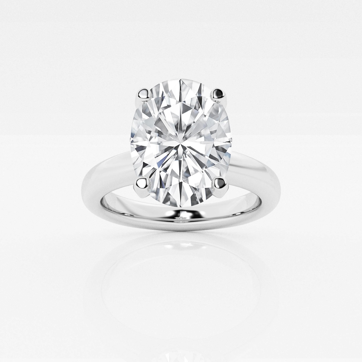 3 ctw Oval Lab Grown Diamond Solitaire Engagement Ring - Grownbrilliance