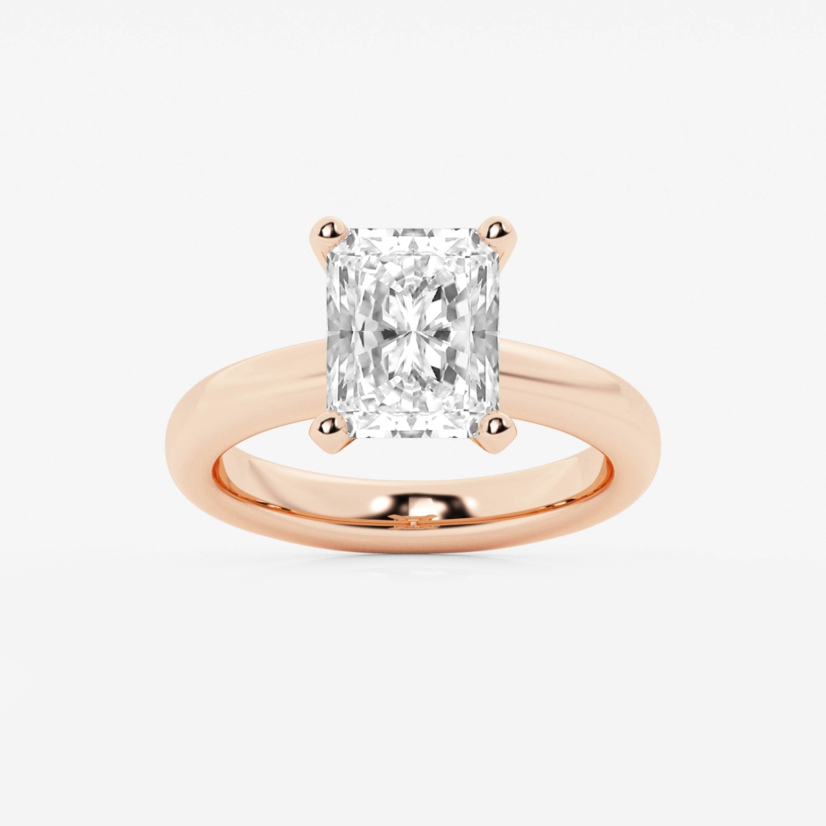 3 ctw Radiant Lab Grown Diamond Solitaire Engagement Ring Grownbrilliance