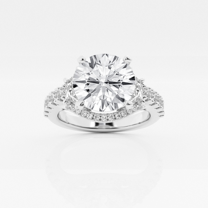 Badgley Mischka Near-Colorless 4 1/3 ctw Round Lab Grown Diamond Engagement Ring