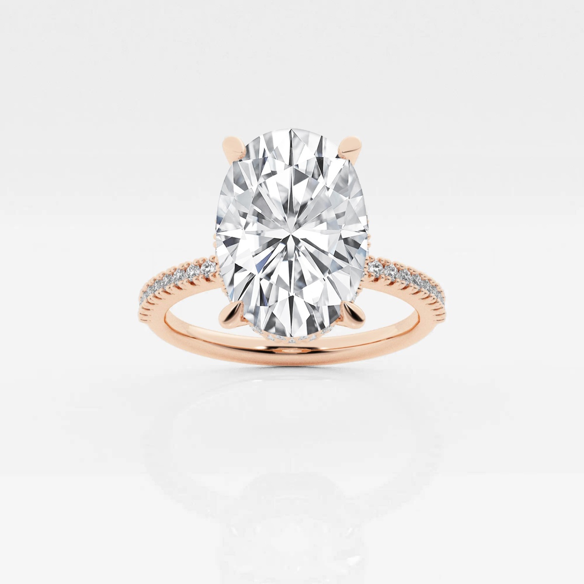 Badgley Mischka Colorless 3 3/4 ctw Radiant Lab Grown Diamond Engagement  Ring 18K White Gold, EF, VS2+