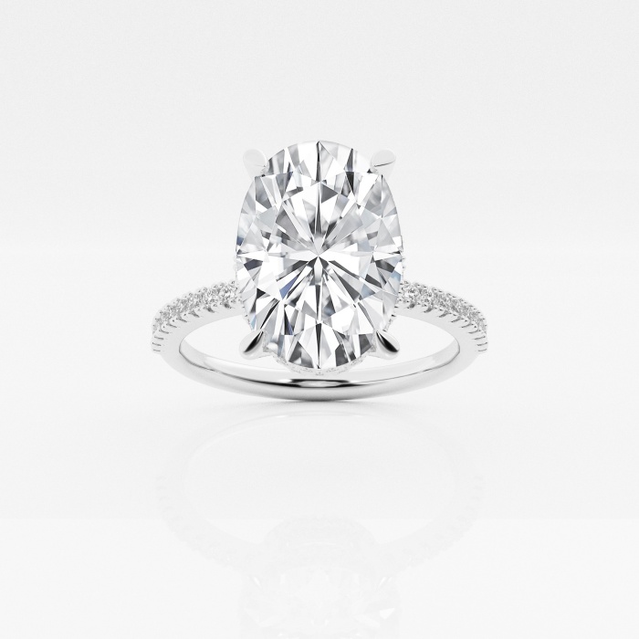 Badgley Mischka 4 1/3 ctw Oval Lab Grown Diamond Engagement Ring