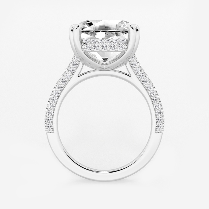 Badgley Mischka Double Prong Asscher Halo Engagement Ring