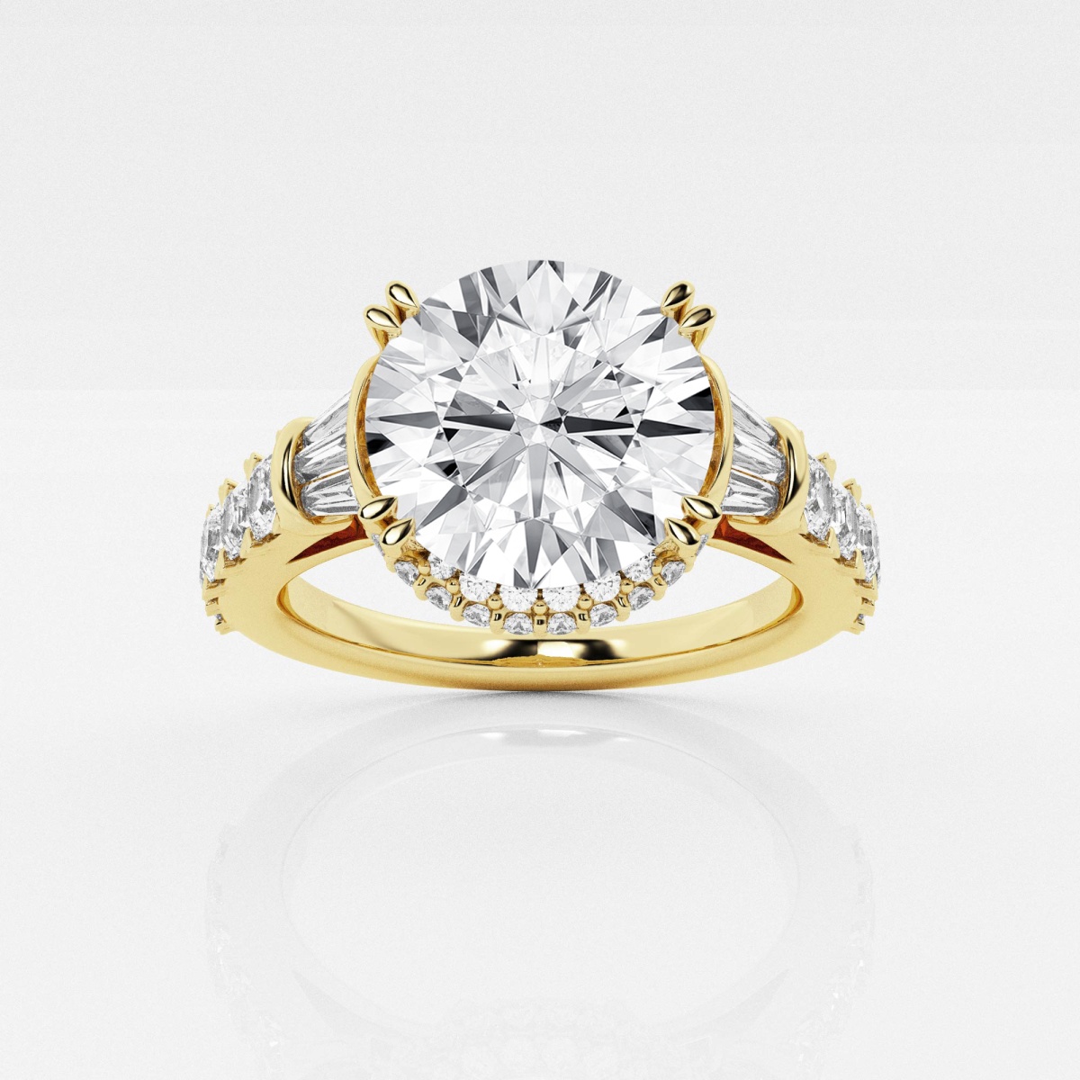 Badgley Mischka Near-Colorless 5 1/2 ctw Round Lab Grown Diamond Engagement  Ring - Grownbrilliance