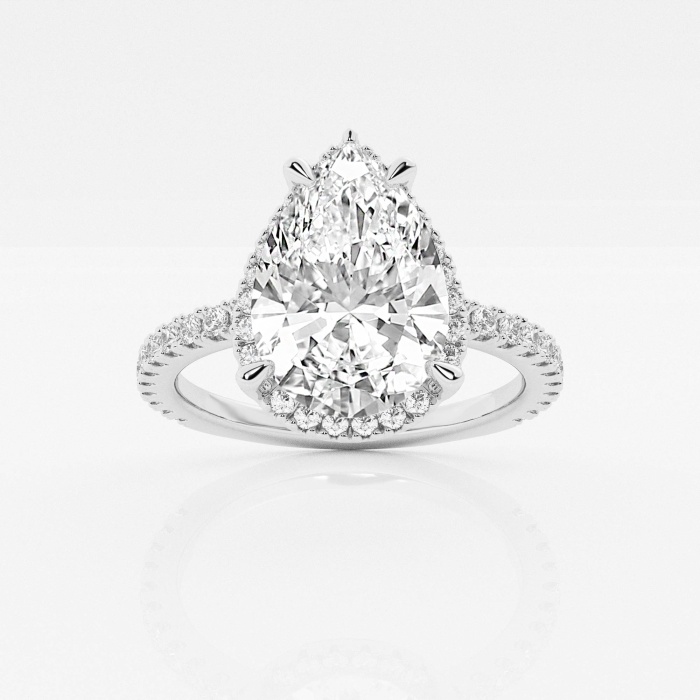 Badgley Mischka 3 1/2 ctw Pear Lab Grown Diamond  Engagement Ring