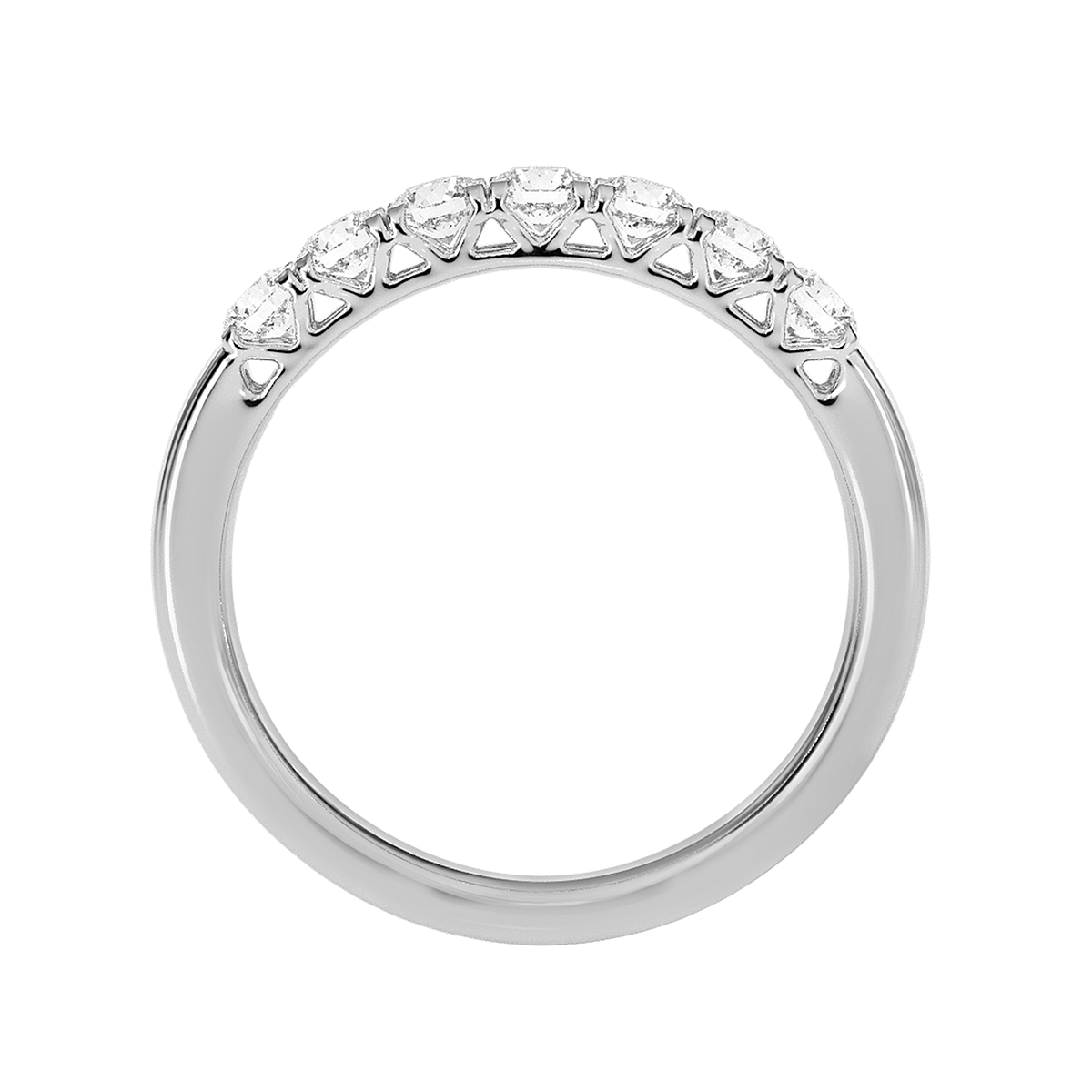 Additional Image 2 for  .50 ctw Round Lab Grown Diamond Prong-Set Multi-Stone Engagement Ring