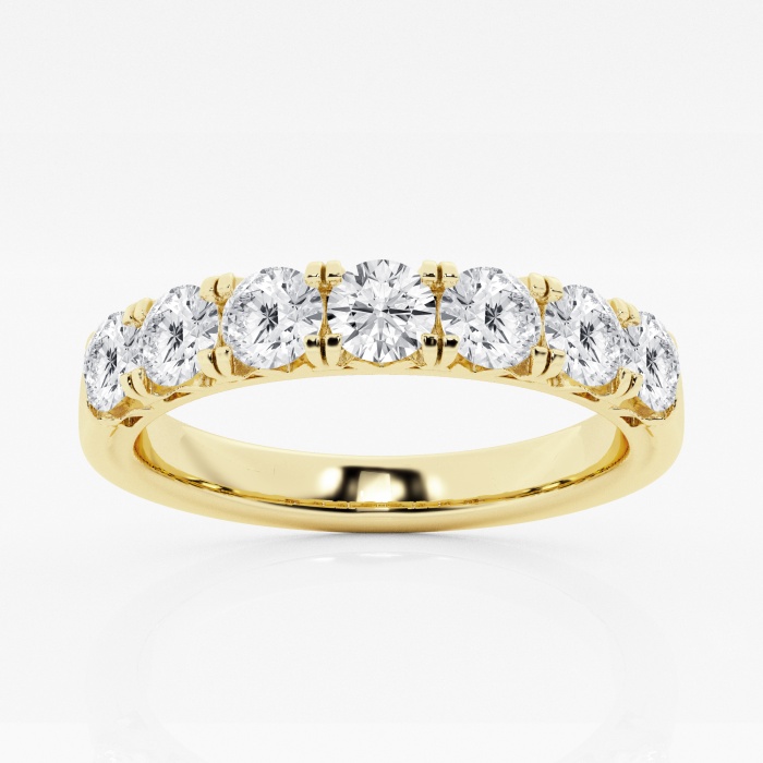 1.00 ctw Round Lab Grown Diamond Prong-Set Multi-Stone Engagement Ring