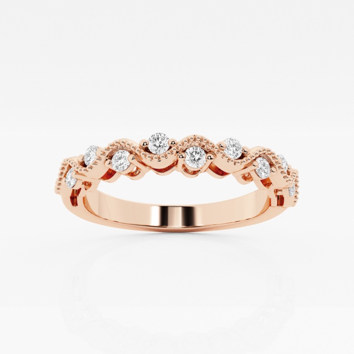 1/4 ctw Round Lab Grown Diamond Stackable Ring