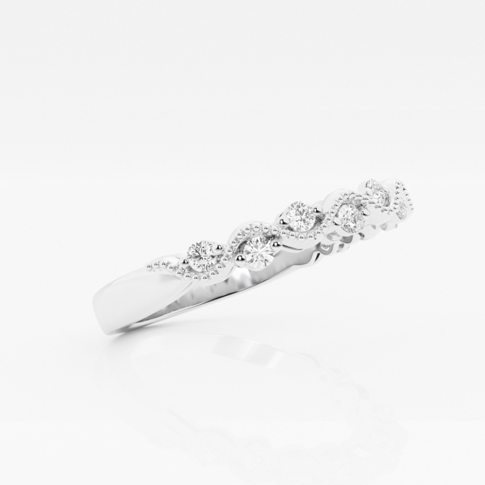 1/4 ctw Round Lab Grown Diamond Stackable Ring