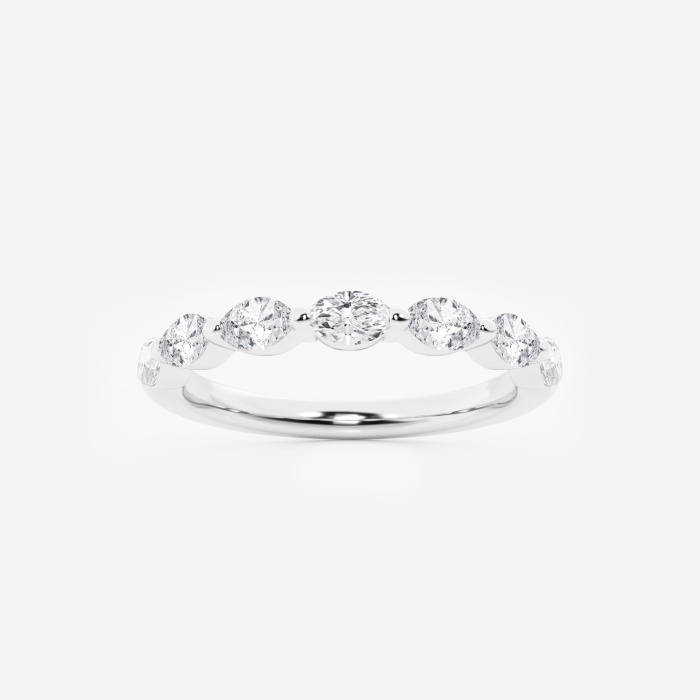 1/2 ctw Marquise Lab Grown Diamond Stackable Ring